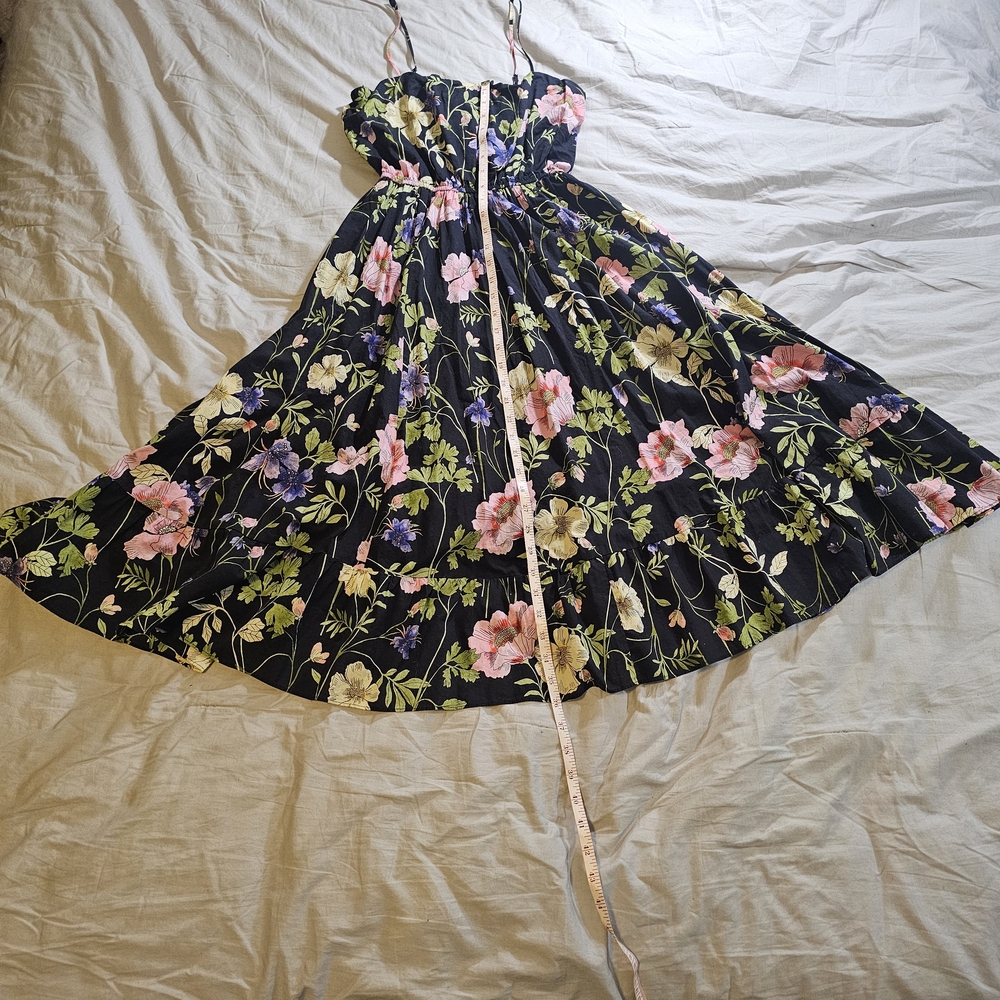 Floral Black Dress